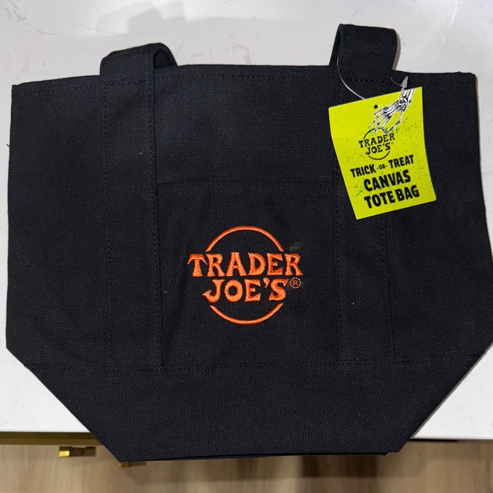 Trader Joe’s Black Canvas Tote Bag